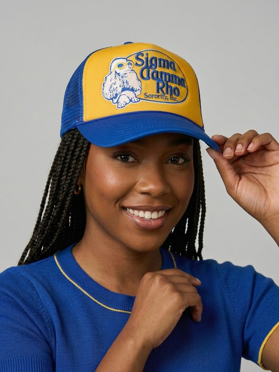 Sigma Gamma Rho Embroidered Trucker Cap