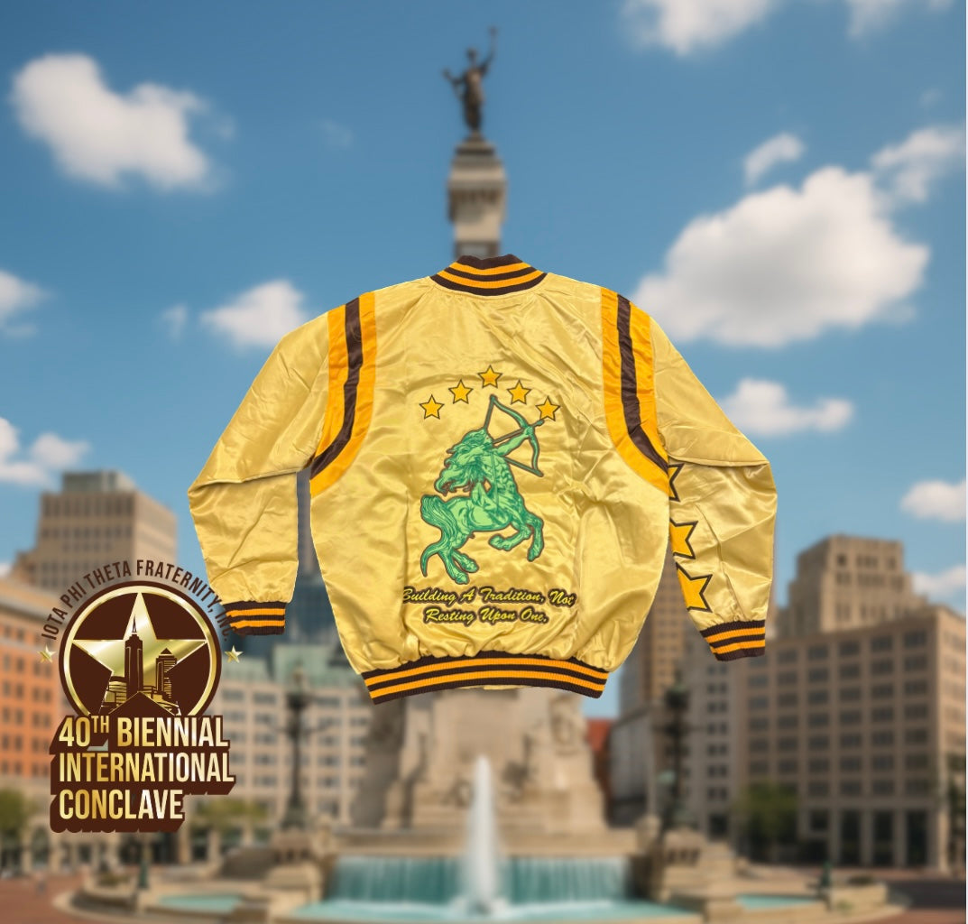 Iota Phi Theta 5 Star Satin Jacket