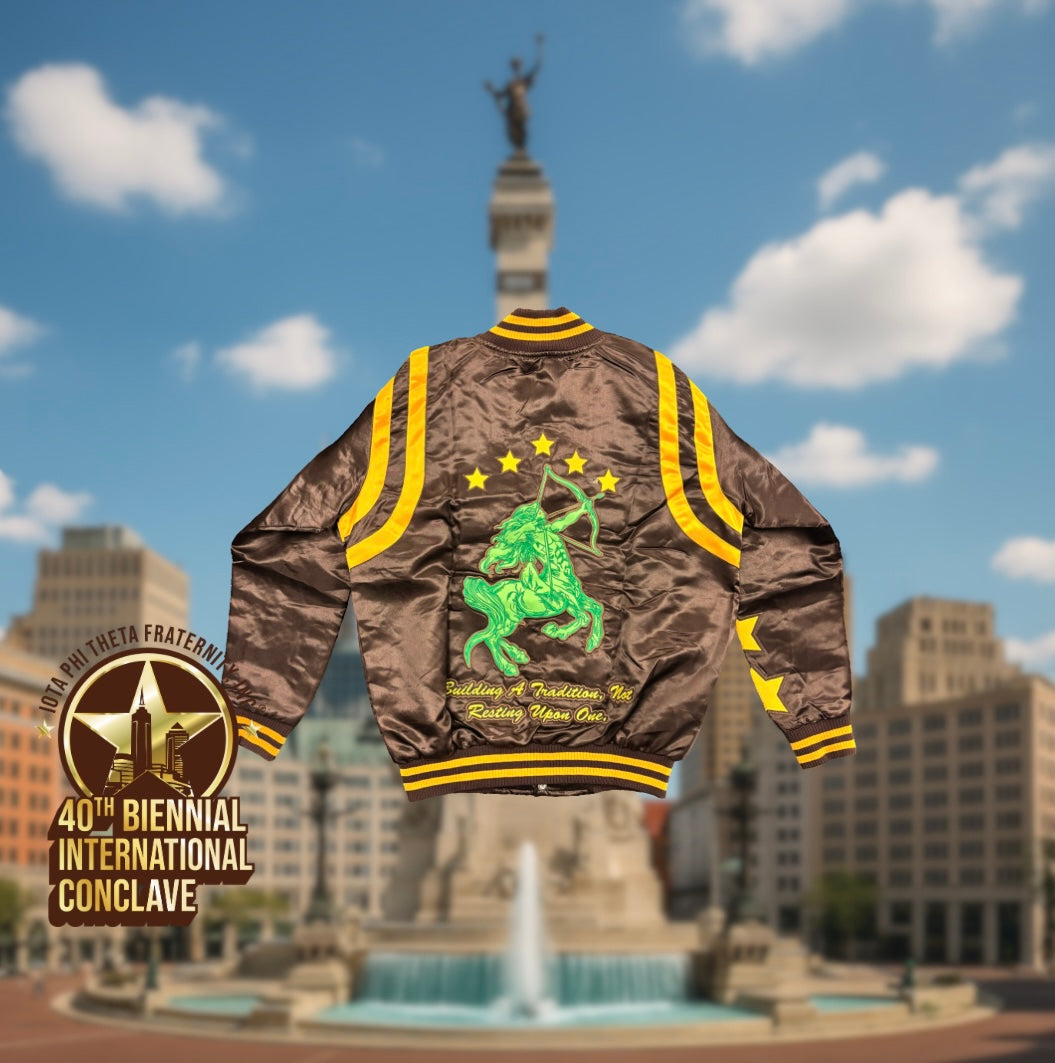 Iota Phi Theta 5 Star Satin Jacket