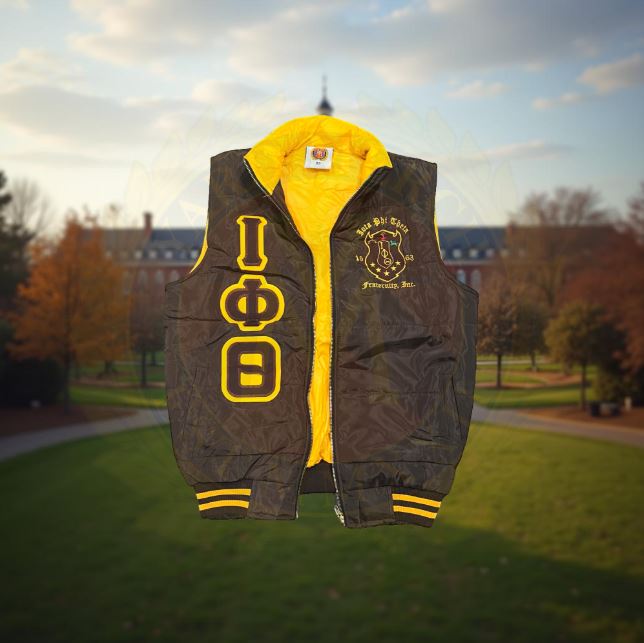 Iota Phi Theta Brown Puffer Vest