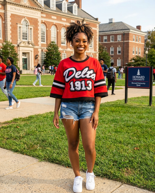 Delta Sigma Theta Black Short Sleeve Jersey
