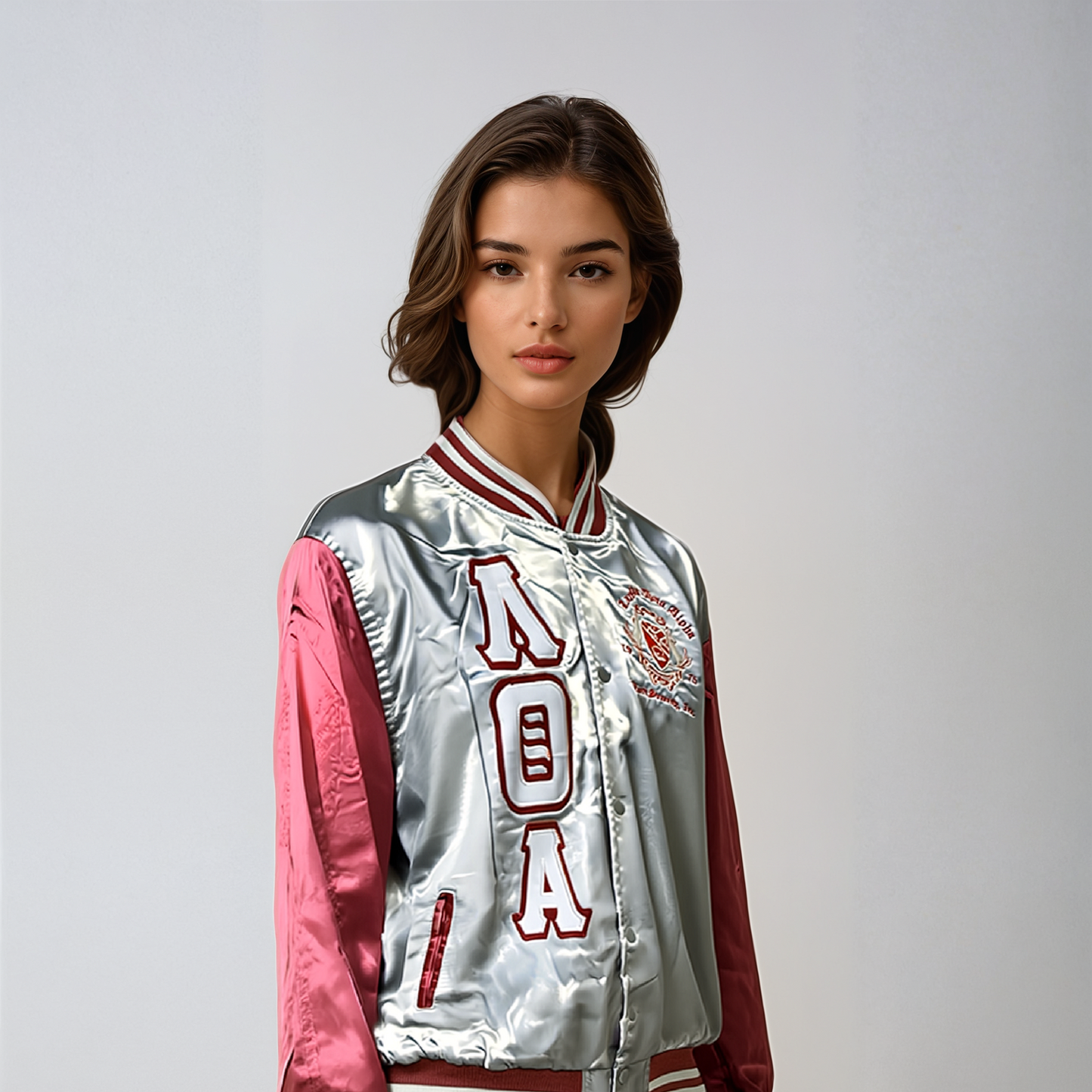 Lambda Theta Alpha Satin Bomber Jacket