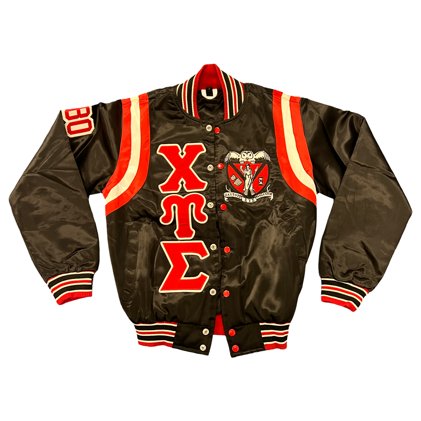 Pre-Order Satin Bomber Jackets Lambda Theta Phi, Lambda Upsilon Lambda, Sigma Lambda Gamma, Chi Upsilon Sigma
