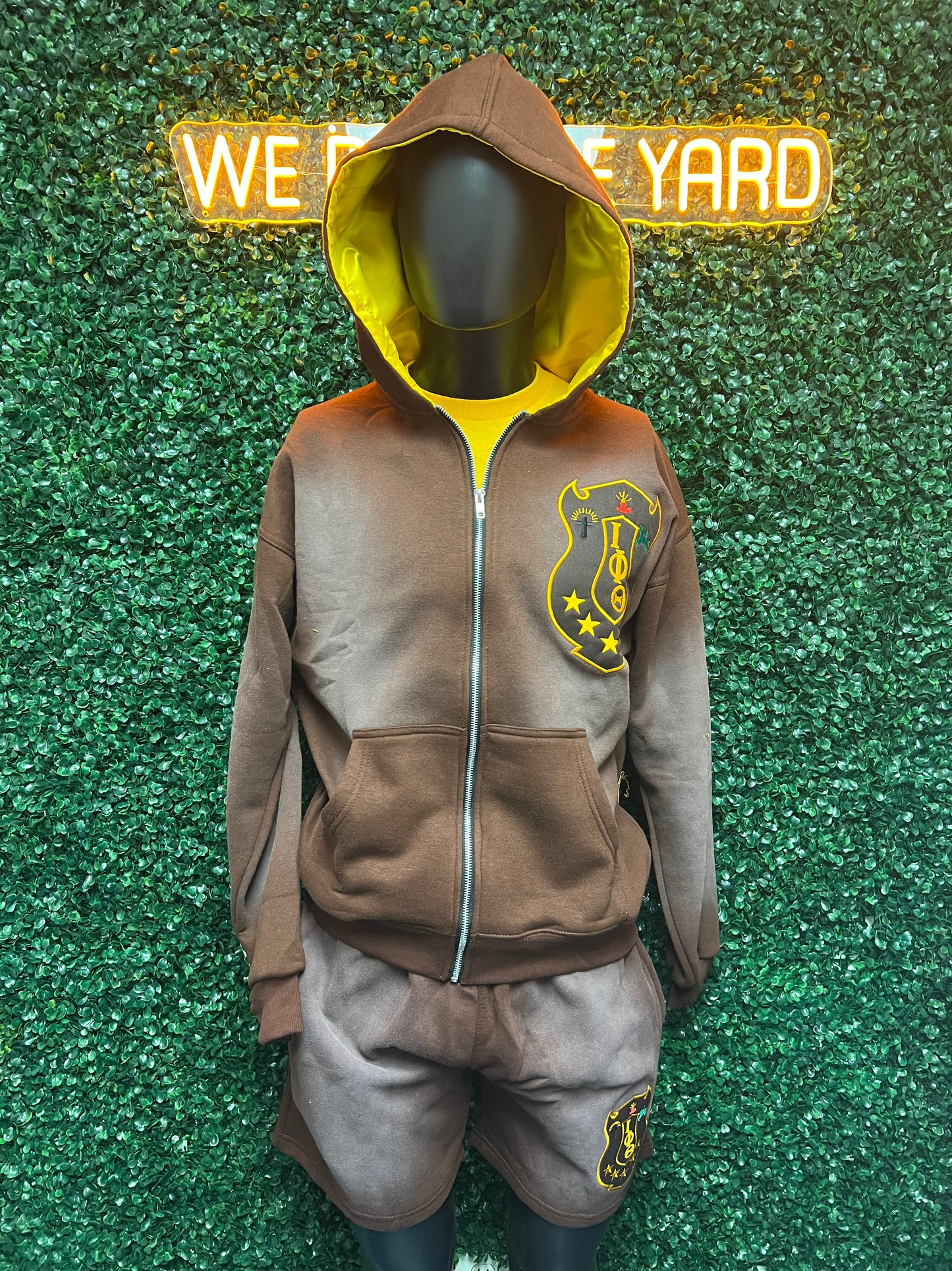Iota Phi Theta ACR X ER Super Regional Edition 1963 Acid Wash Full Zip Hoodie & Short Set