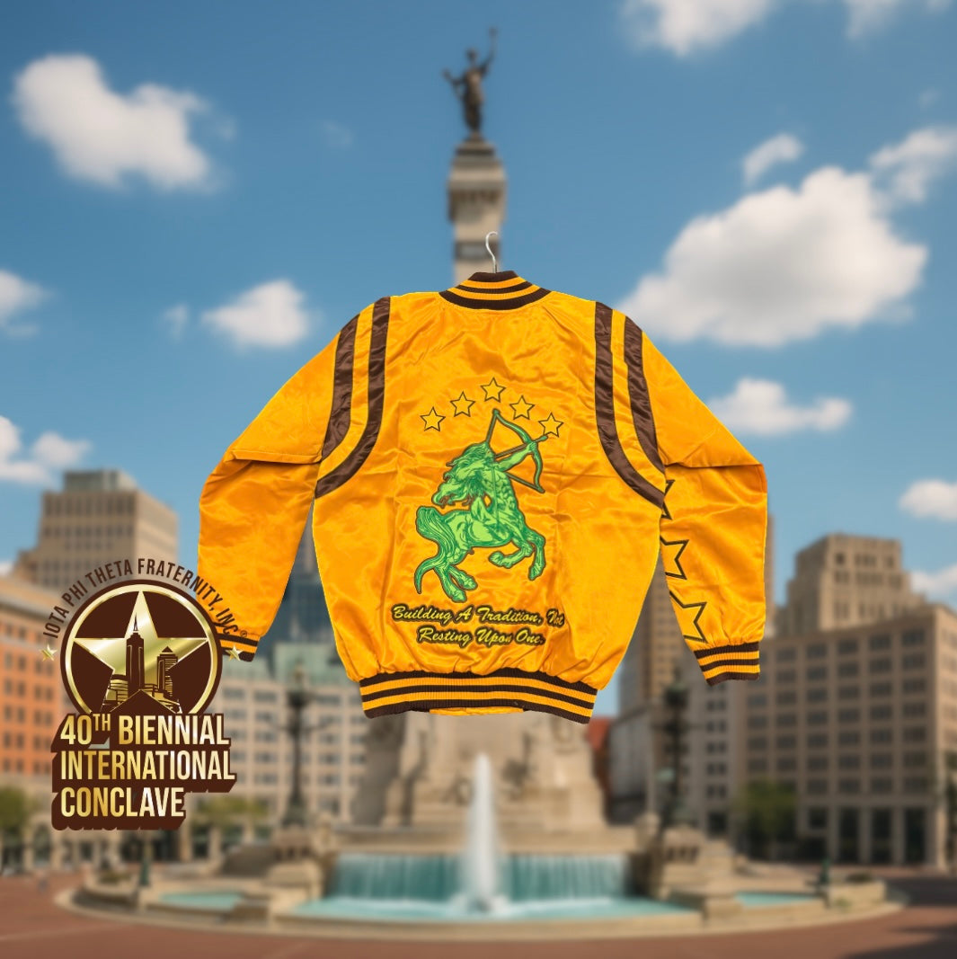 Iota Phi Theta 5 Star Satin Jacket
