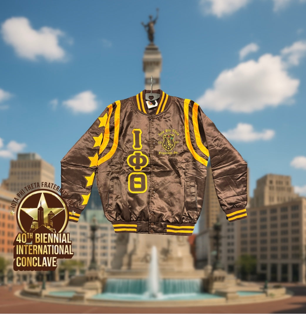 Iota Phi Theta 5 Star Satin Jacket