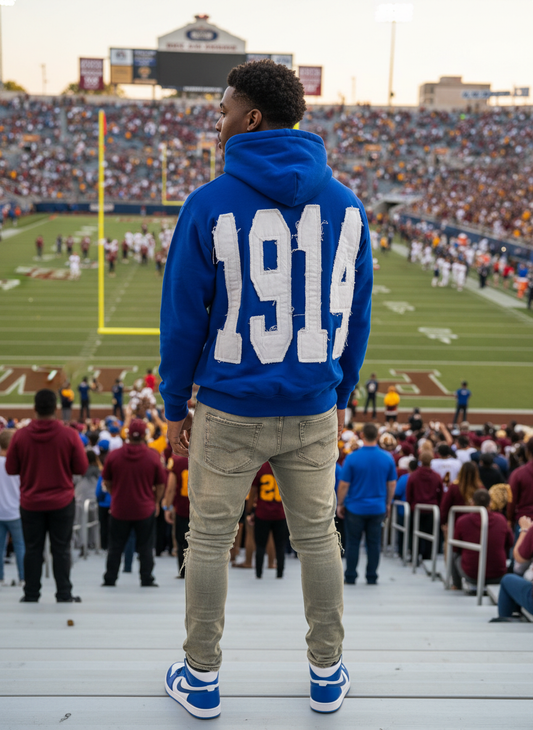 Phi Beta Sigma 1914 Distressed Hoodie