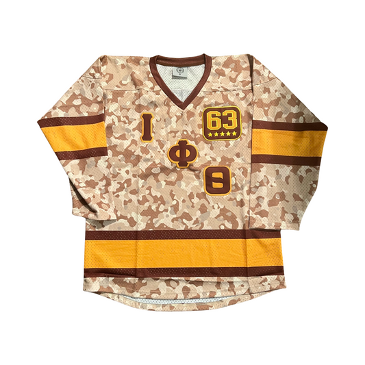 Iota Phi Theta Desert Camo Hockey Jersey – 2024 Collection Limited Edition
