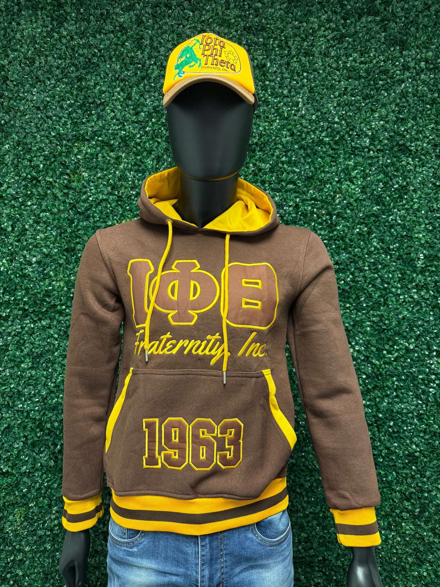 Iota Phi Theta Embroidered Pullover Hoodie