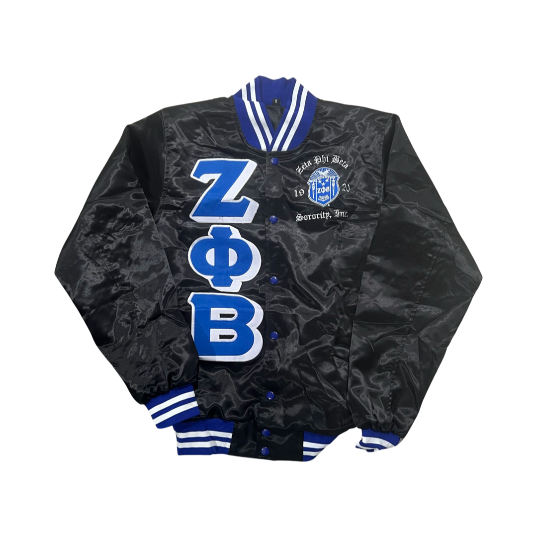 Zeta Phi Beta Crossing Bomber Jacket