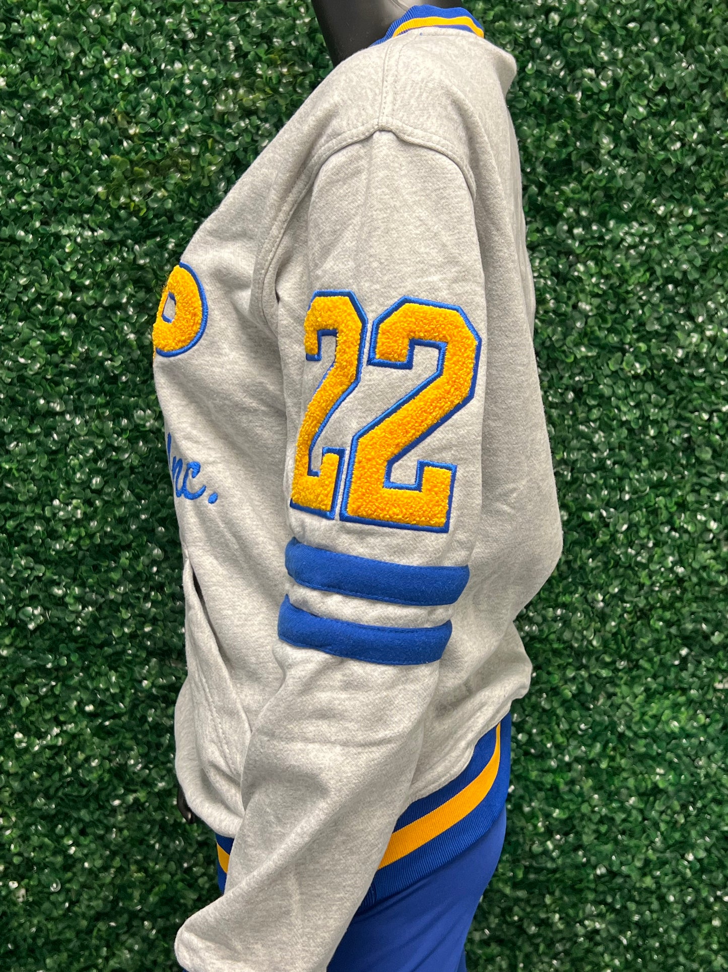 Grey Sigma Gamma Rho Embroidered Vintage 90's Style Sweatshirt
