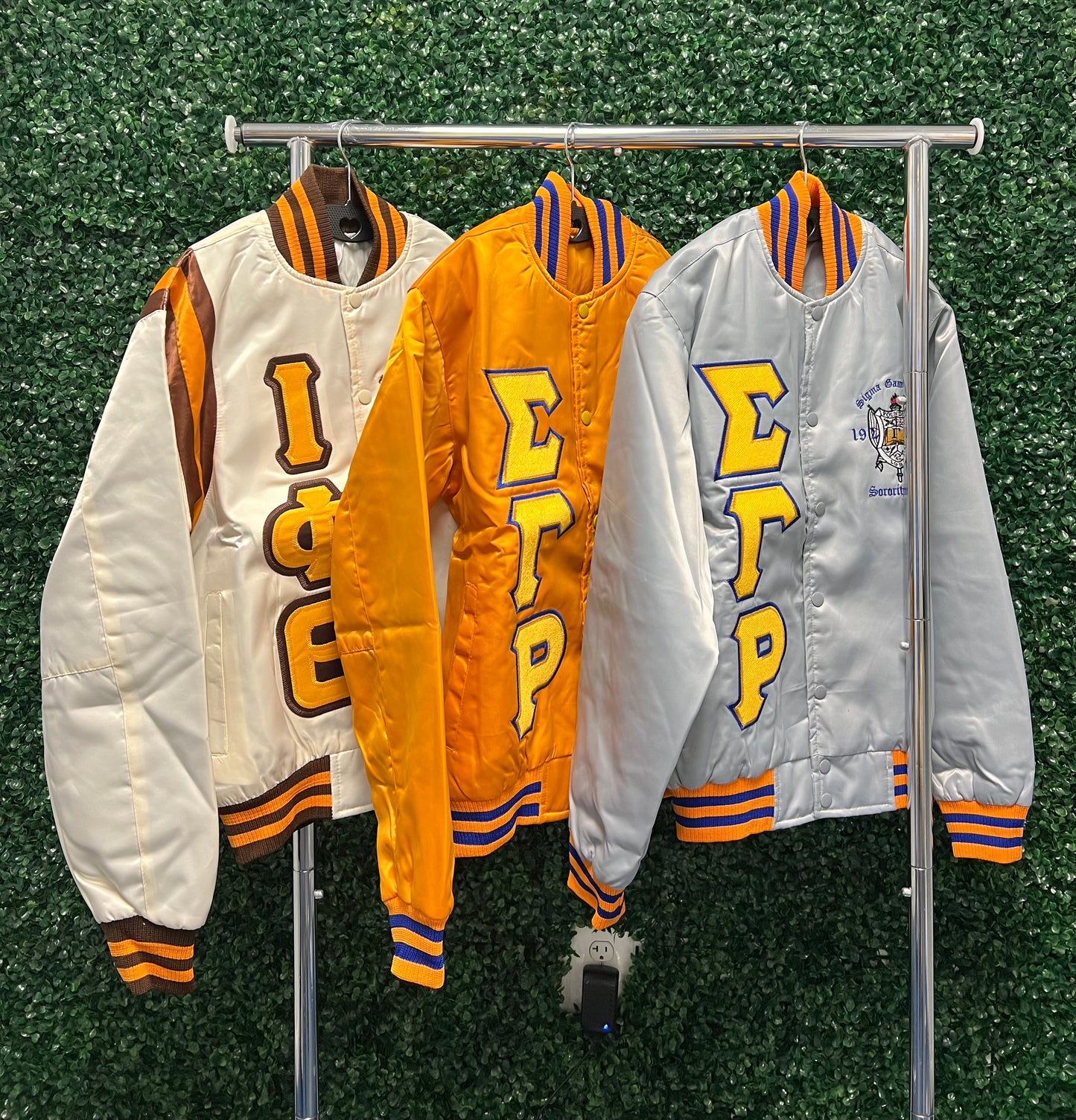 Sigma Gamma Rho Satin Bomber Jacket