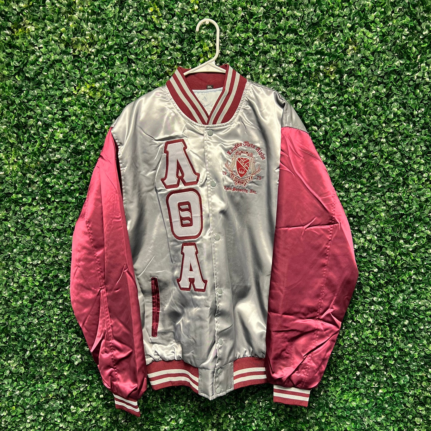 Lambda Theta Alpha Satin Bomber Jacket