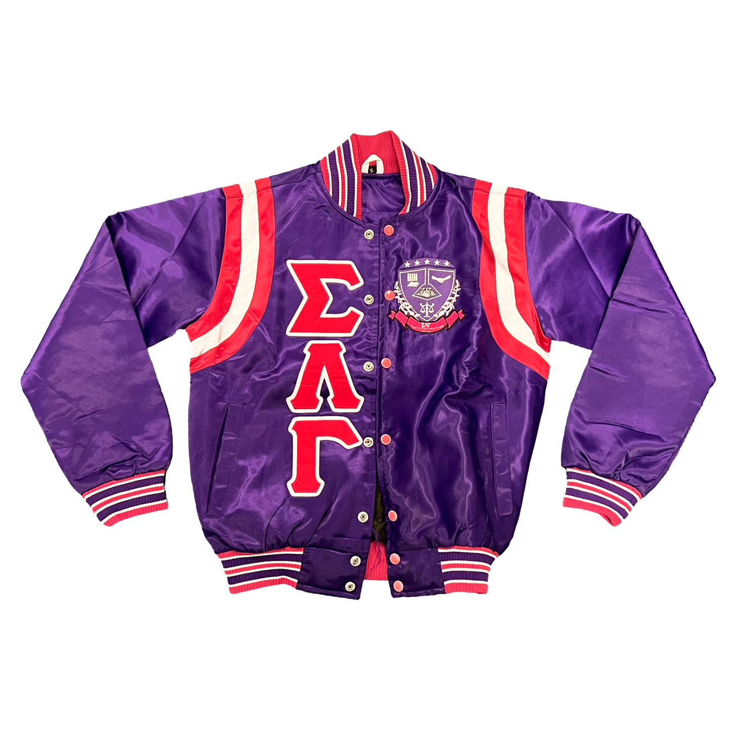 Pre-Order Satin Bomber Jackets Lambda Theta Phi, Lambda Upsilon Lambda, Sigma Lambda Gamma, Chi Upsilon Sigma