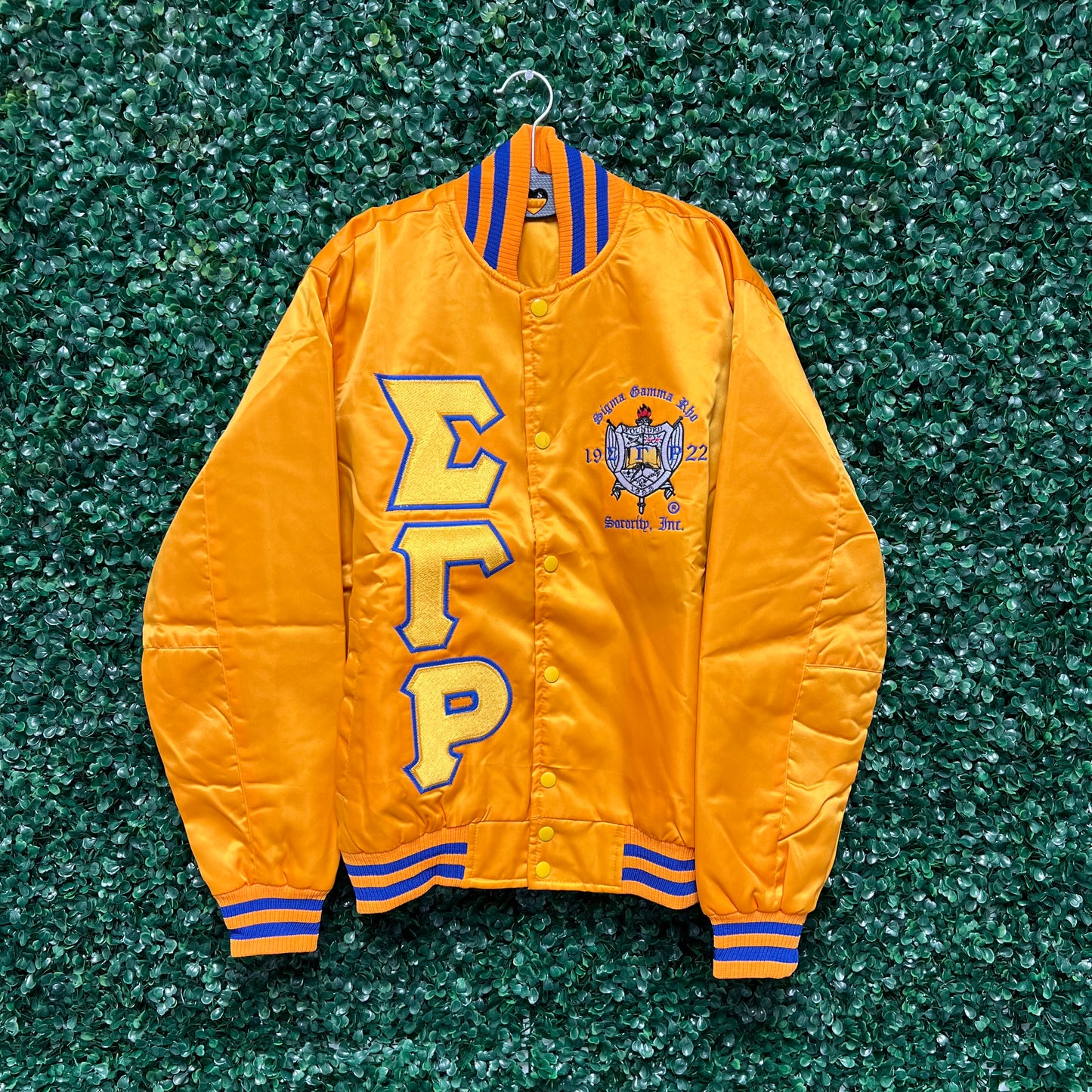 Sigma Gamma Rho Satin Bomber Jacket