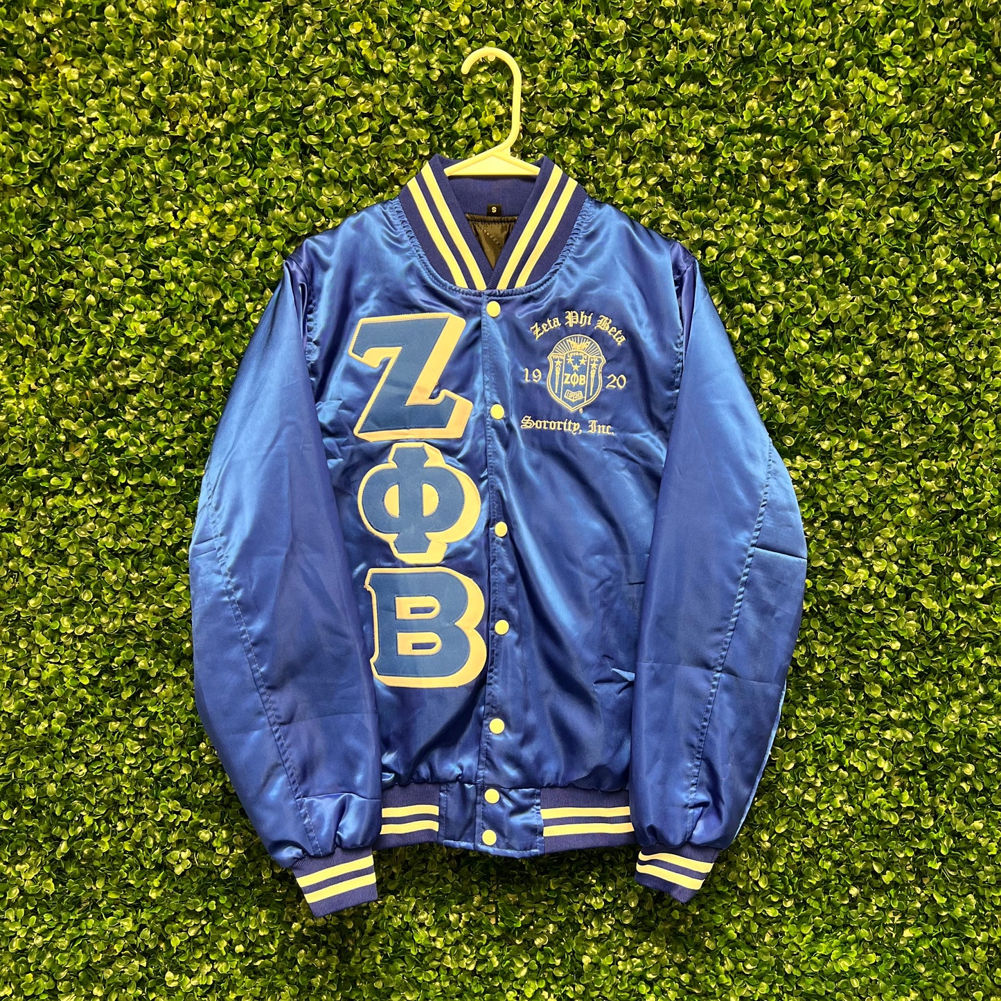 Zeta Phi Beta Satin Bomber Jacket