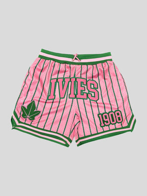 Ivies 1908 Unisex Embroidered Mesh Athletic Shorts