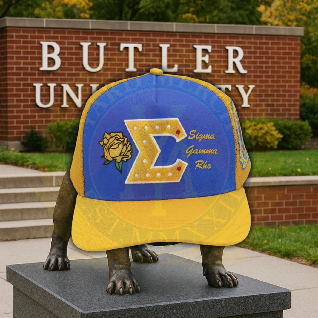 Sigma Gamma Rho Yellow T-Rose Trucker Cap