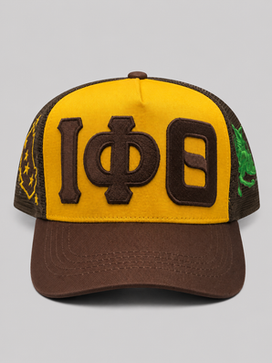 Iota Phi Theta Vintage Embroidered Trucker Cap