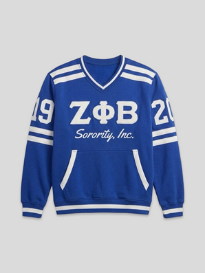 Zeta Phi Beta Vintage 90's Style Royal Blue Sweatshirt