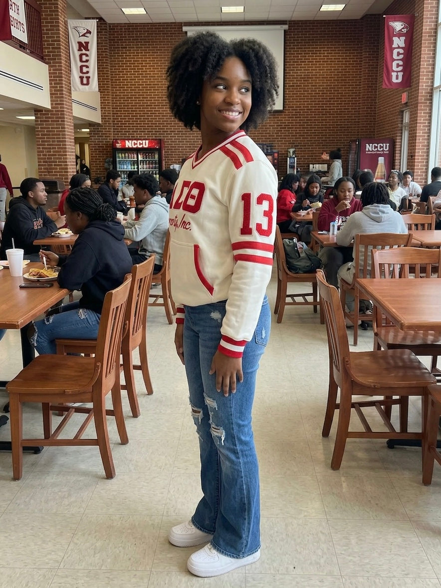 Delta Sigma Theta Embroidered Vintage 90's Style Sweatshirt