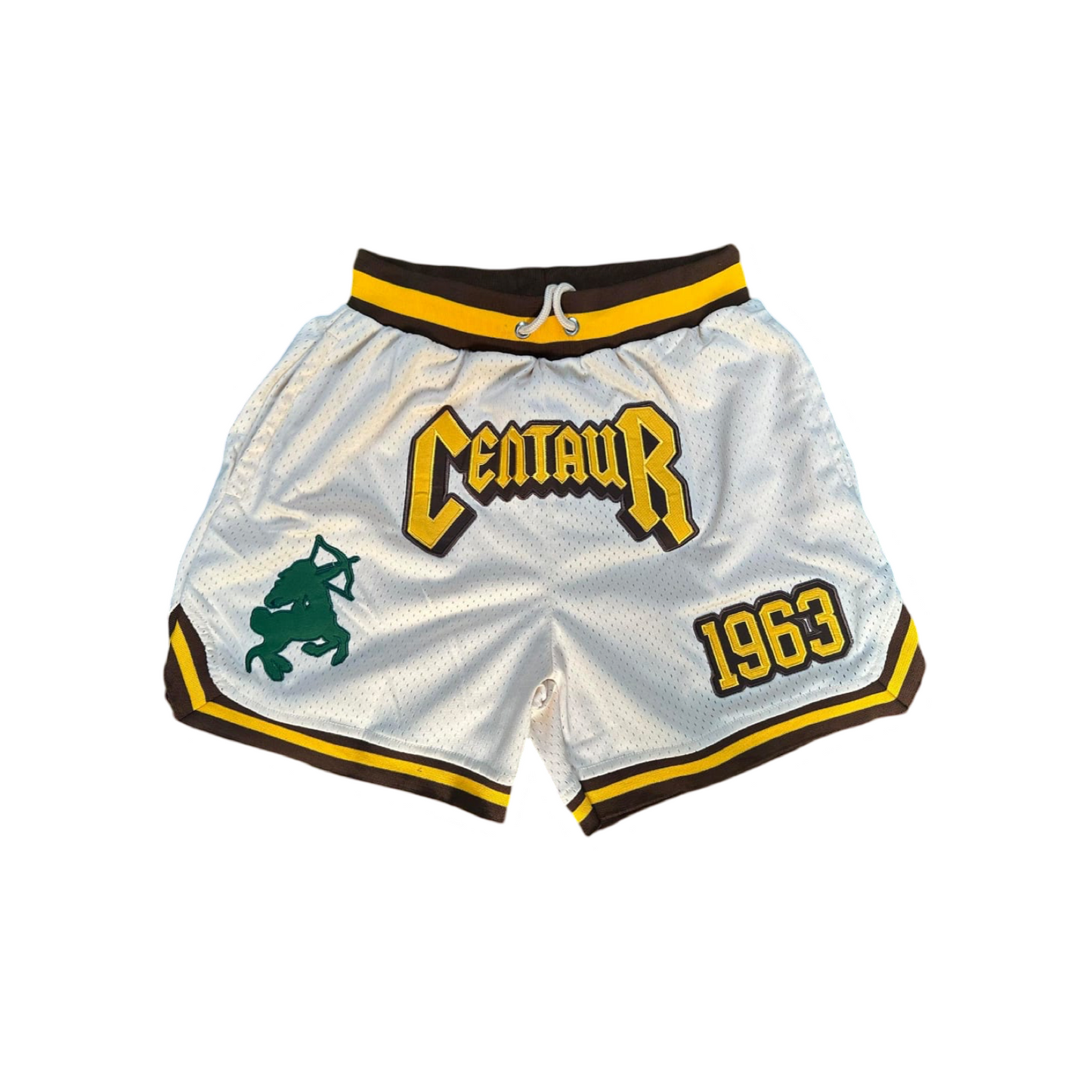 Iota Phi Theta Centaur Embroidered Mesh Shorts