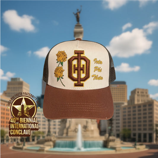 Iota Phi Theta Embroidered Classic Tri Symbol Hat