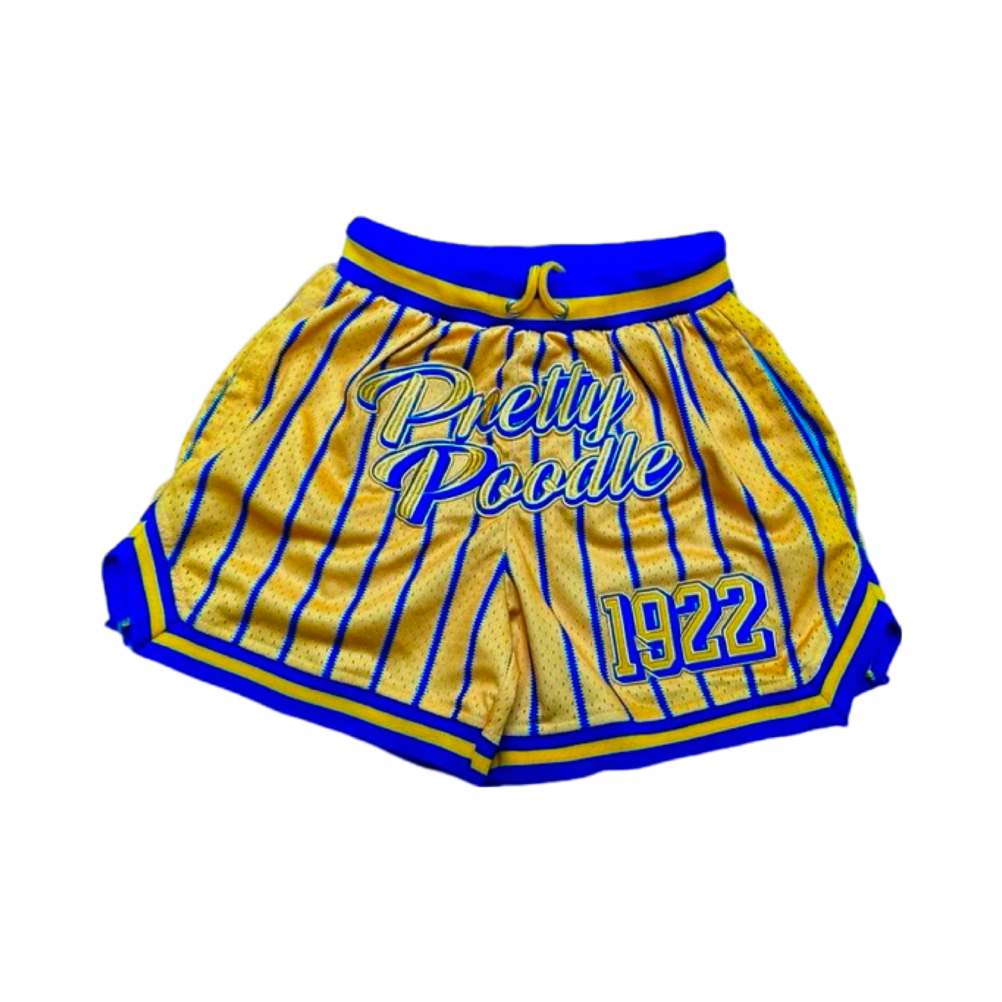 Sigma Gamma Rho Pretty Poodle Pin Striped Mesh Shorts