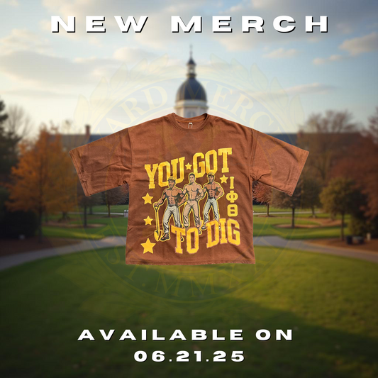 Iota Phi Theta DIG Oversized Print Drop Shoulder Streetwear Shirt