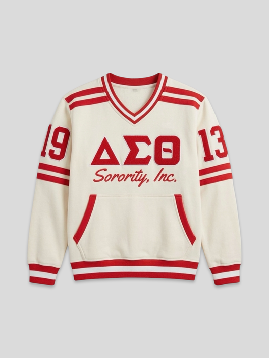 Delta Sigma Theta Embroidered Vintage 90's Style Sweatshirt
