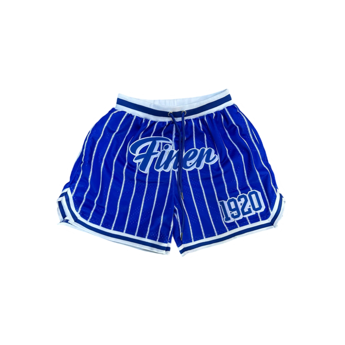 Zeta Phi Beta Finer Pin Striped Mesh Shorts