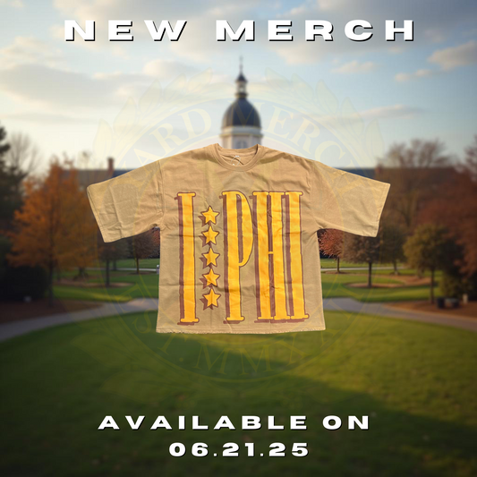Iota Phi Theta I-PHI Oversized Print Drop Shoulder Streetwear Shirt