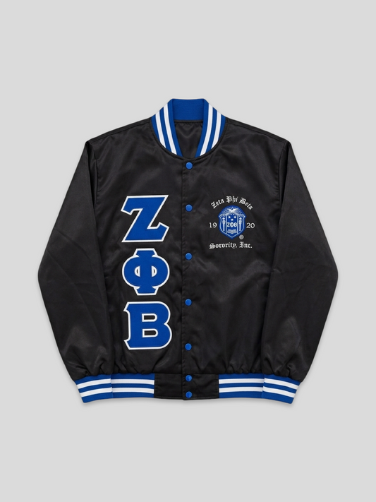 Zeta Phi Beta Crossing Bomber Jacket