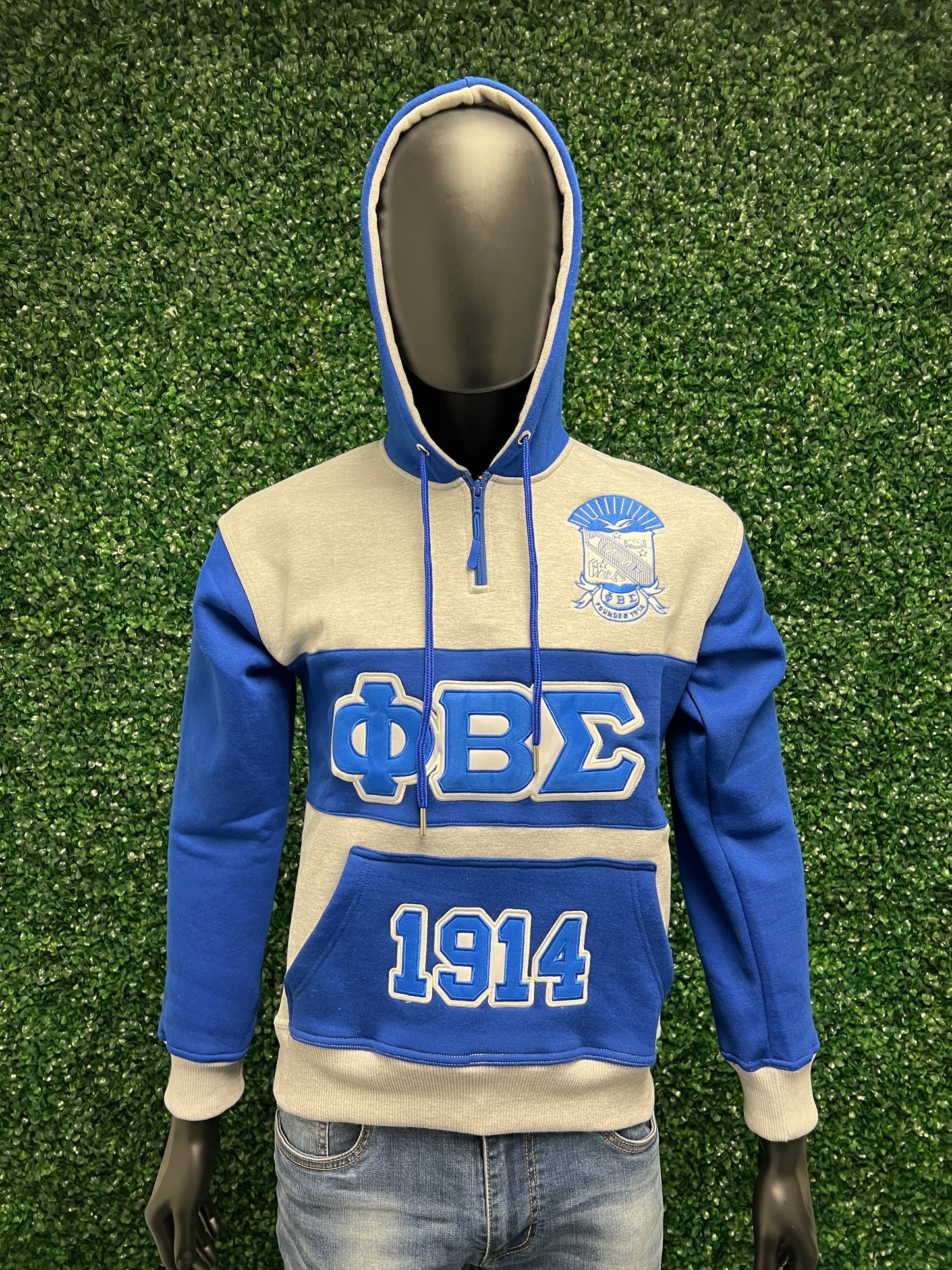 Phi Beta Sigma Quarter Zip Hoodie