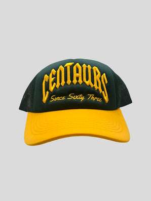 Iota Phi Theta Embroidered Green & Gold Centaur Trucker Cap