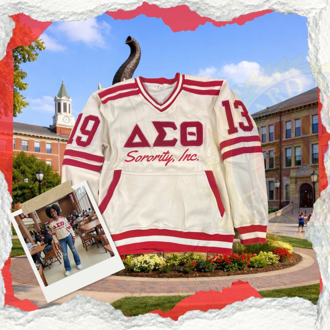 Delta Sigma Theta Embroidered Vintage 90's Style Sweatshirt