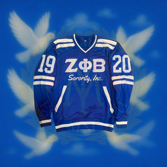 Zeta Phi Beta Vintage 90's Style Royal Blue Sweatshirt