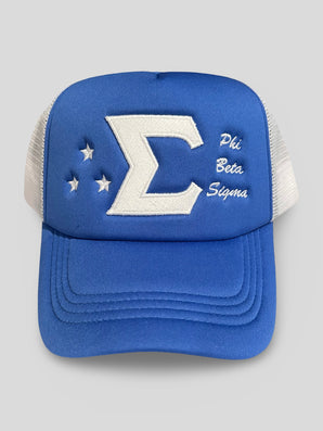 Phi Beta Sigma 3 Star Trucker Hat