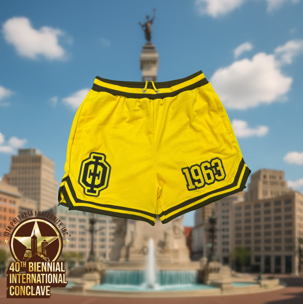 Iota Phi Theta Embroidered Basketball Shorts