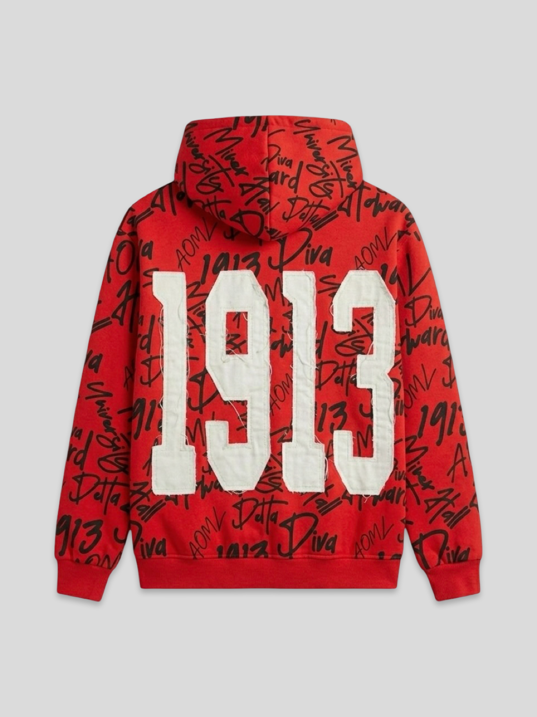 Delta Sigma Theta All Over Print Hoodie Red