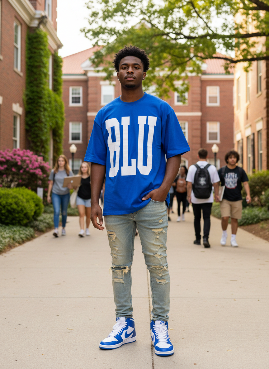 Phi Beta Sigma Oversized Blu Phi Shirt