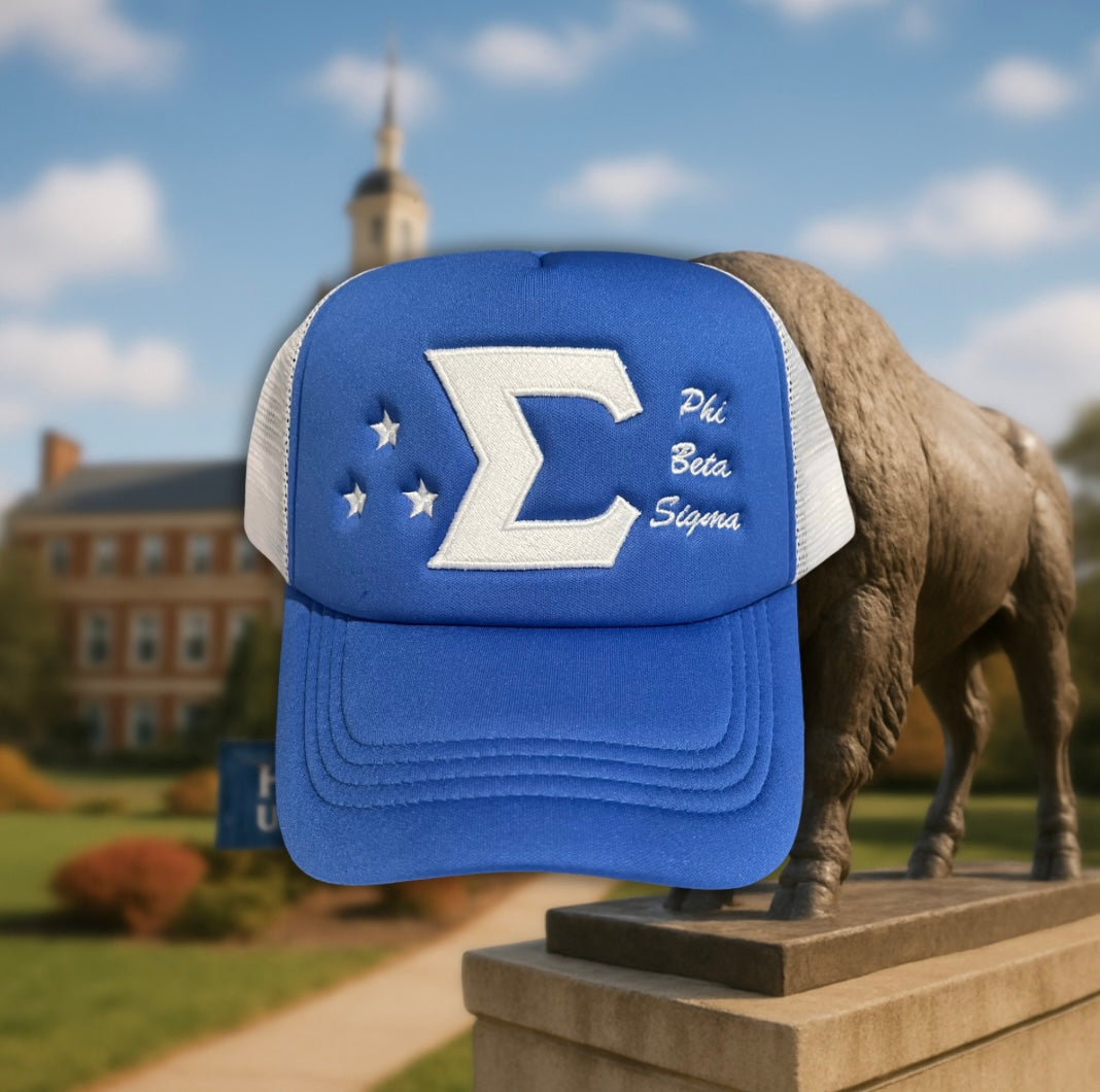 Phi Beta Sigma 3 Star Trucker Hat