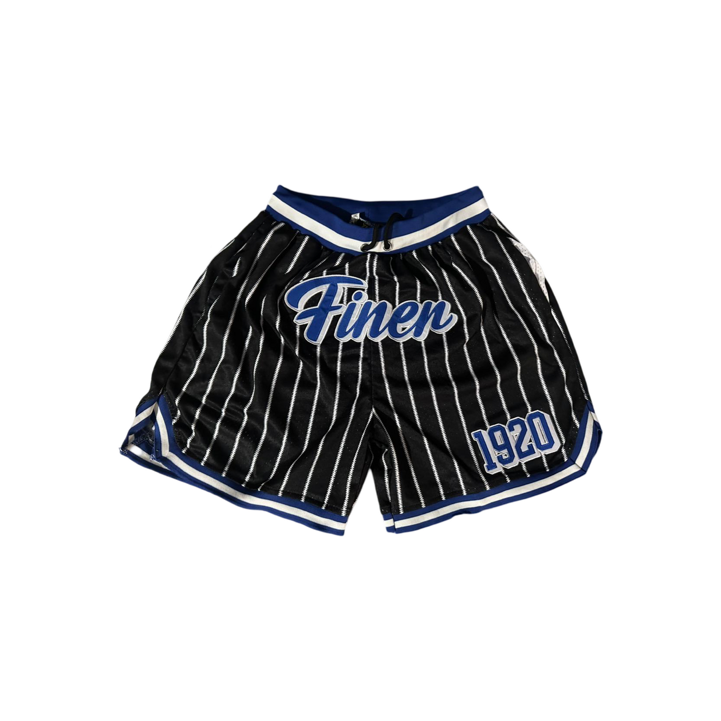 Zeta Phi Beta Finer Pin Striped Mesh Shorts