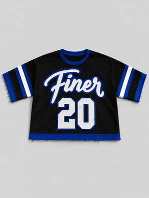 Zeta Phi Beta Finer Black Distressed Short Sleeve Jersey