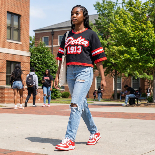 Delta Sigma Theta Black Short Sleeve Jersey