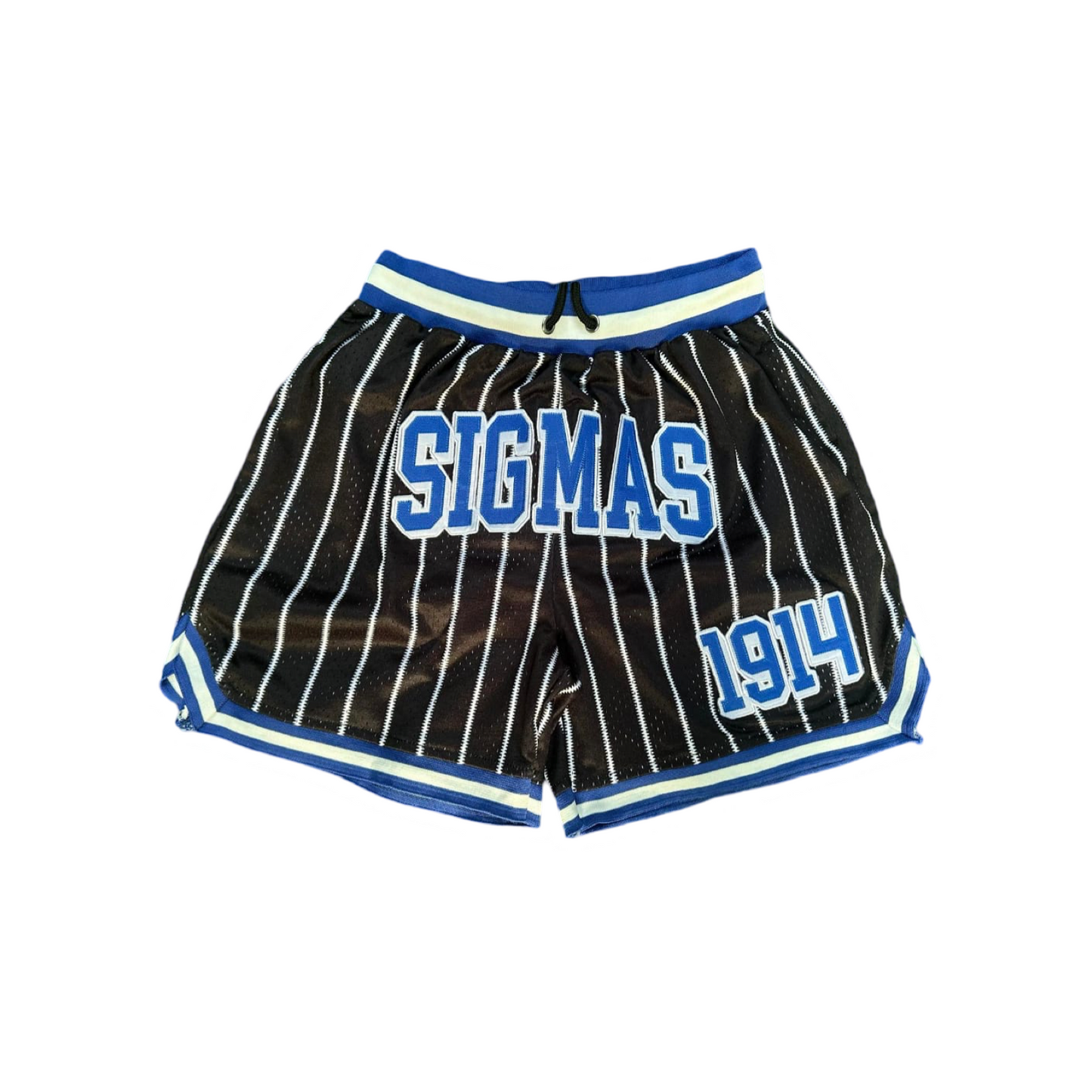 Phi Beta Sigma Pin Striped Mesh Shorts