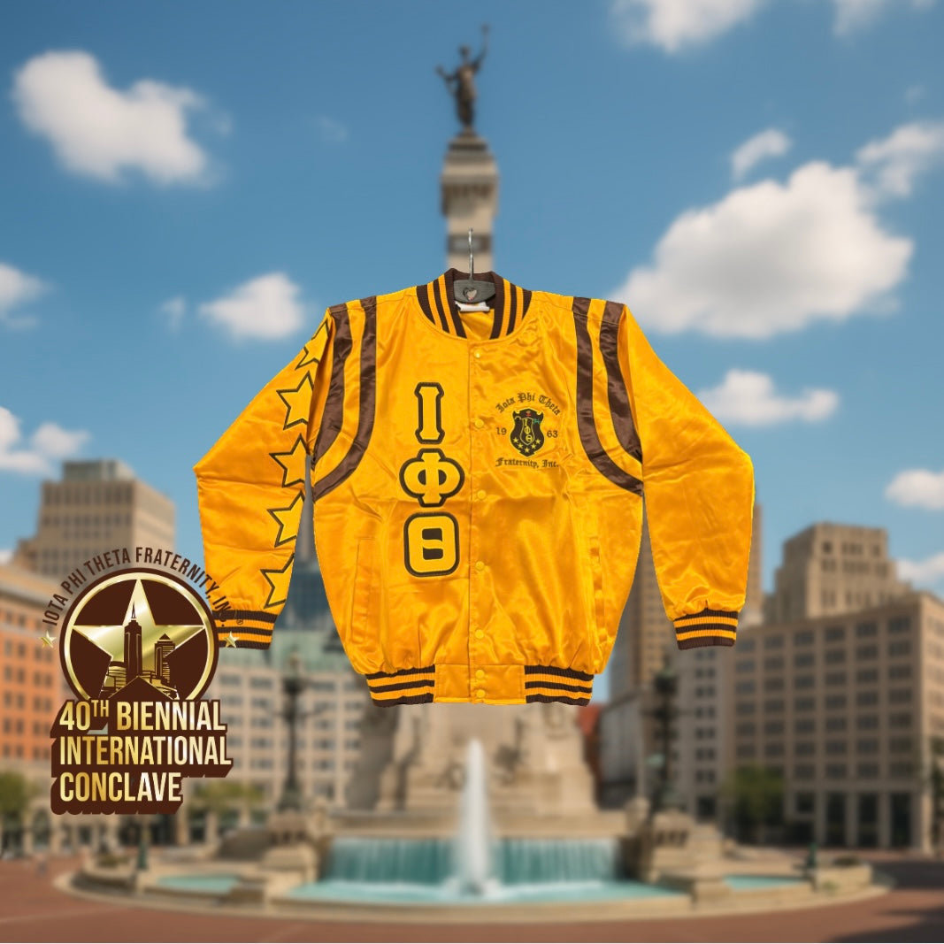 Iota Phi Theta 5 Star Satin Jacket