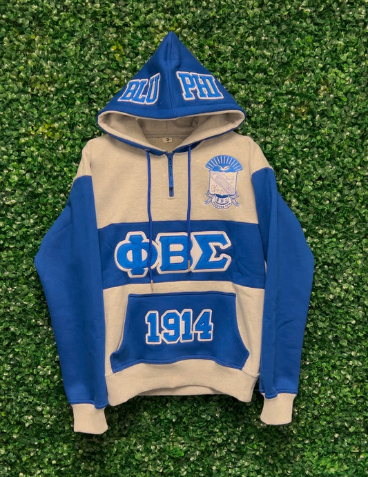 Phi Beta Sigma Quarter Zip Hoodie