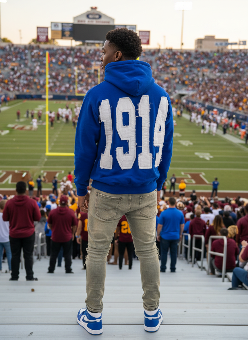 Phi Beta Sigma 1914 Distressed Hoodie