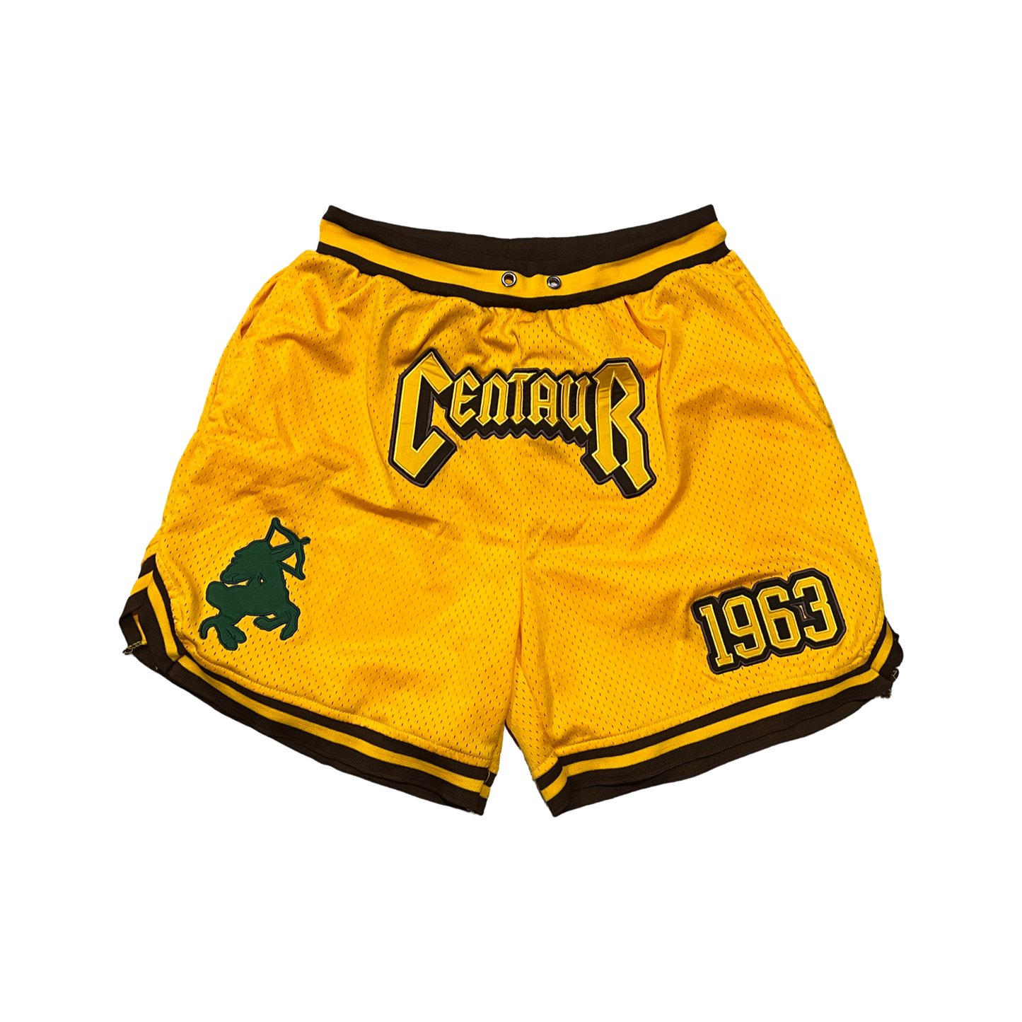 Iota Phi Theta Centaur Embroidered Mesh Shorts